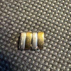 Cartier Ladies Panthere 15mm watch band links, 2, 18Kt gold and 2 steel.